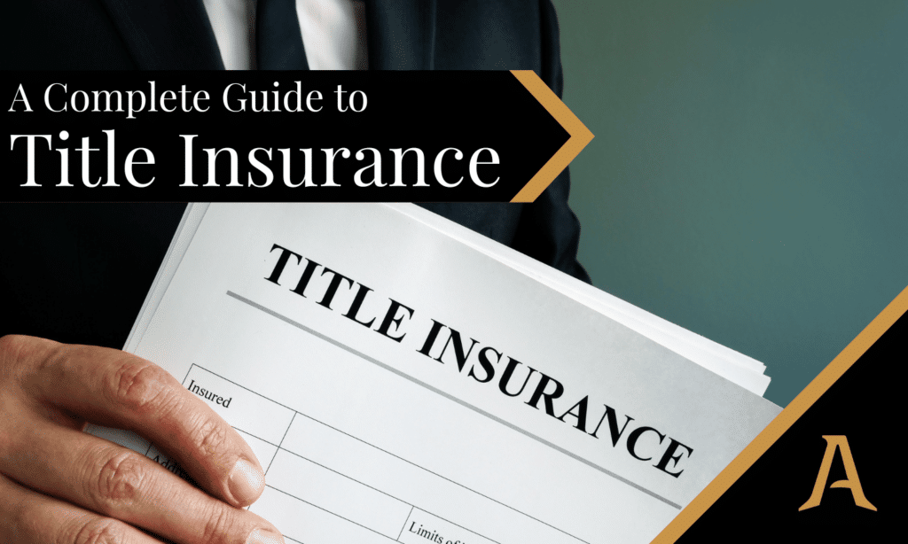 A title professional holding a title insurance policy