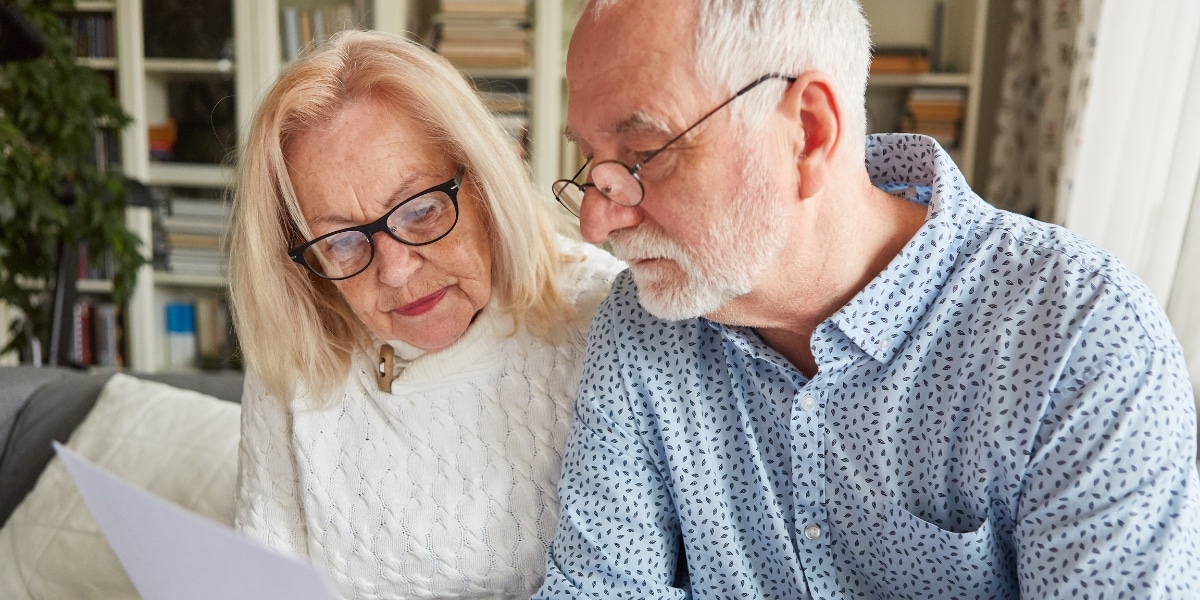 A couple looking over a Power of Attorney